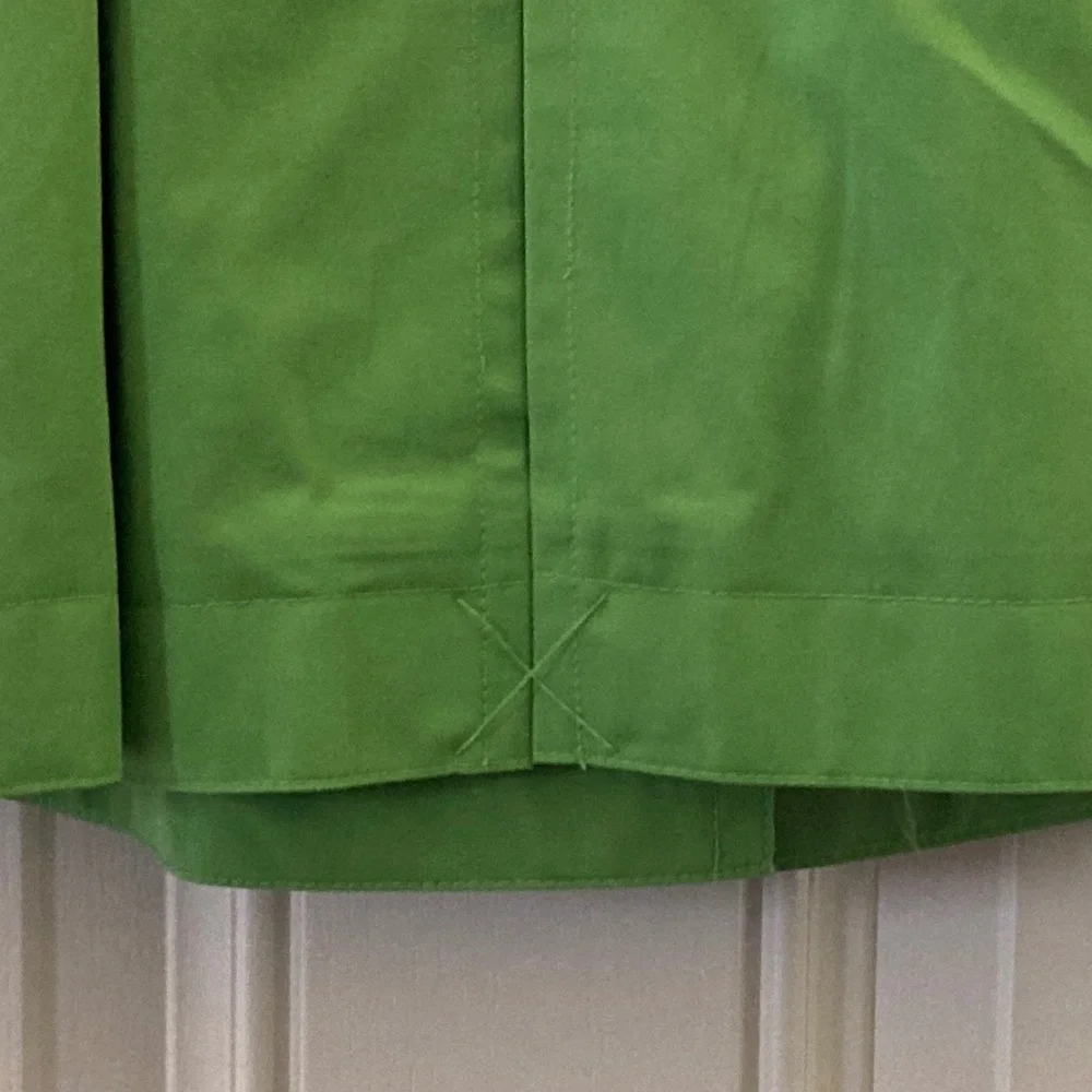 Michael Kors Trench Coat/Snap Front/Tie Belt/Detachable Hood/Green/Large/NEW! - Picture 3 of 7